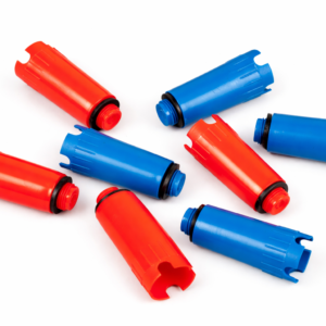 Korek do prób szczelności 3/4 cala czerwony i niebieski do instalacji wodnych