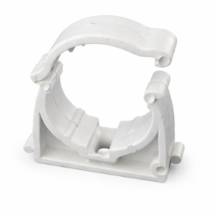 uchwyt zamykany UZ do rur RL i peszla biały