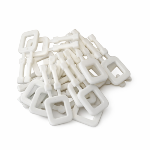 Zapinki do taśm PP 16 mm białe do spinania paczek